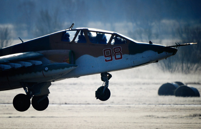 Учебный штурмовик Су-25 разбился на Ставрополье