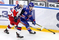 ЦСКА победил СКА в матче КХЛ