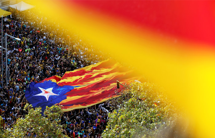 Более полумиллиона человек вышли в Барселоне на манифестацию