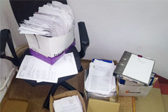 В Минюсте Украины нашли спрятанные ящики с документами о коррупции