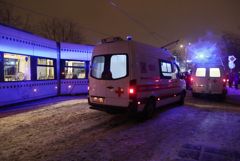 Четверо госпитализированы после столкновения трамвая с КАМАЗом в Москве