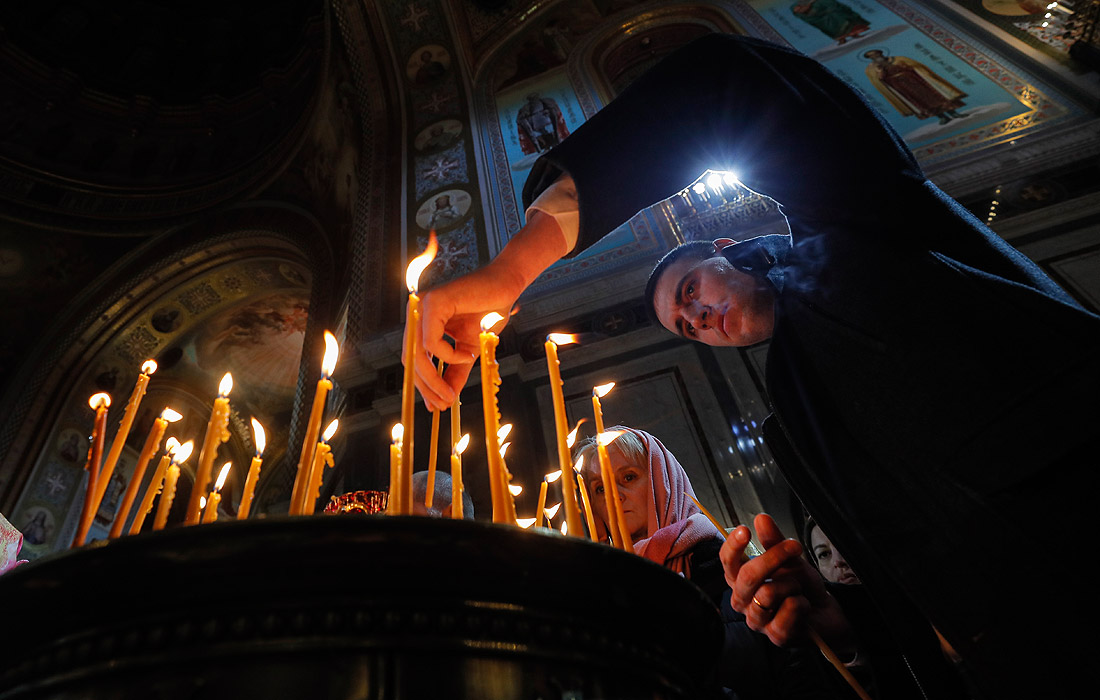 Москва. В храме Христа Спасителя