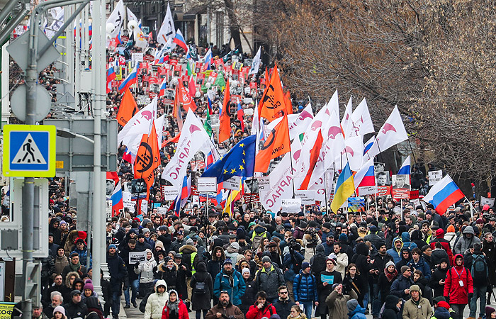 В Москве началась акция памяти Бориса Немцова