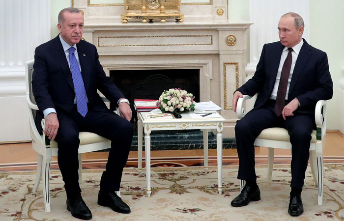 Эрдоган и Путин продолжили переговоры в Москве с участием делегаций