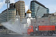 Третью масштабную дезинфекцию проведут в Москве в воскресенье