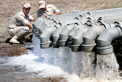 Военные построили трубопровод для переброски воды в Симферополь