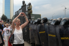 Лукашенко находился во Дворце Независимости во время воскресной акции