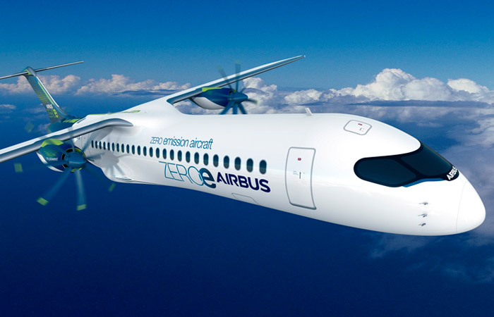 Airbus представил концепты самолетов с нулевым уровнем выбросов