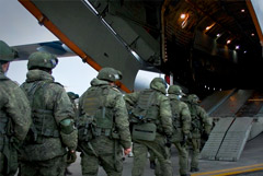 Российские миротворцы вошли в Степанакерт