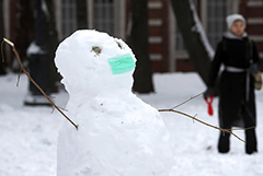 Снежный покров в Москве вырос до 10 см