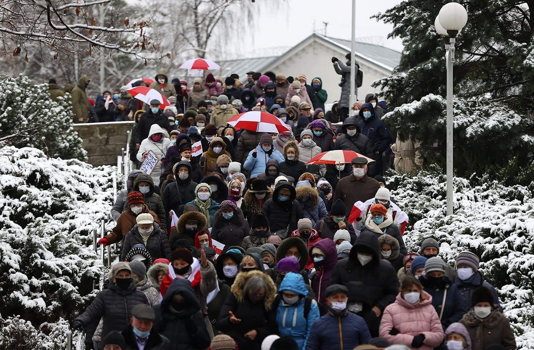 В Минске прошла антиправительственная демонстрация "марш пенсионеров"