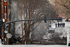 В Нэшвилле на улице взорвался автомобиль