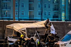 Источник сообщил о задержании водителя грузовика после ДТП на Новой Риге