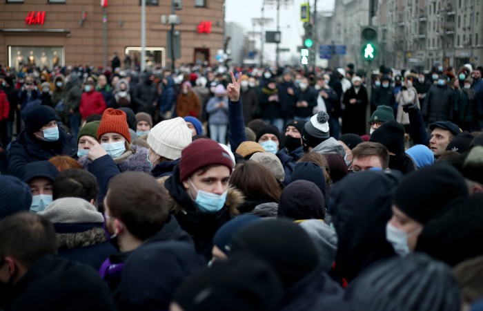 Власти Москвы сообщили о 19 COVID-пациентах среди участников протестов