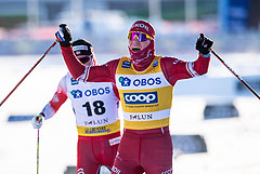 Большунов выиграл масс-старт на этапе Кубка мира в Швеции