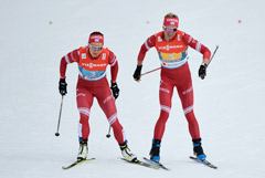 Сборная России по лыжам завоевала серебро в женской эстафете на ЧМ