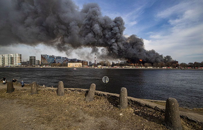 Потушен пожар в хостеле рядом с "Невской мануфактурой"