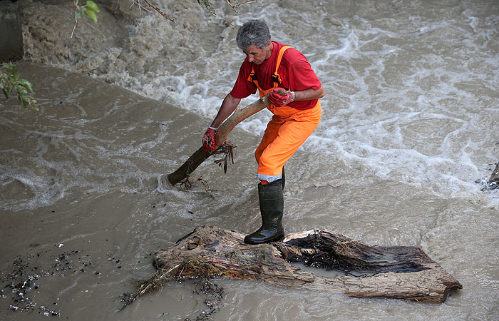 В Ялте начался ливень