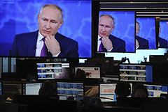 "Прямая линия" с Путиным длилась 3 часа 40 минут