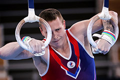 Российский гимнаст Аблязин завоевал серебро в опорном прыжке