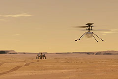 Вертолет-дрон совершит тринадцатый полет на Марсе