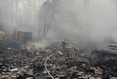 МЧС подтвердило гибель семи человек при пожаре на пороховом заводе под Рязанью