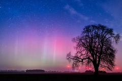 Северное сияние будет видно в США и Европе после мощной солнечной вспышки