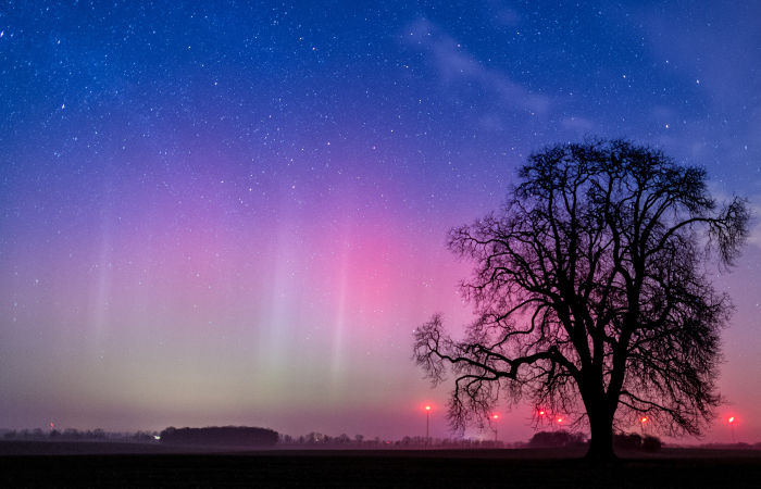 Северное сияние будет видно в США и Европе после мощной солнечной вспышки