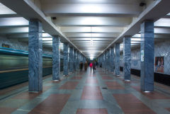 Задержан хулиган, забравшийся на крышу поезда в московском метро