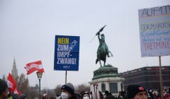 Около 44 тыс. человек вышли на протесты против вакцинации от COVID в Вене