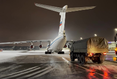 Третий самолет Минобороны РФ доставил в Москву из Казахстана 86 российских граждан