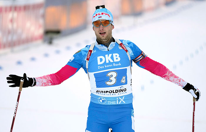 Россия выиграла мужскую эстафету на этапе КМ по биатлону в Рупольдинге