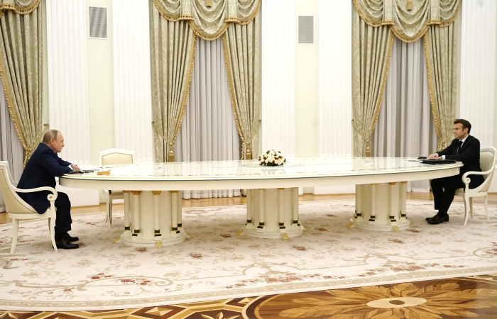 Владимир Путин и Эммануэль Макрон завершили переговоры в Кремле