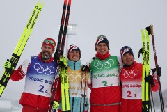 Российские лыжники впервые в истории выиграли золото Олимпиады в эстафете