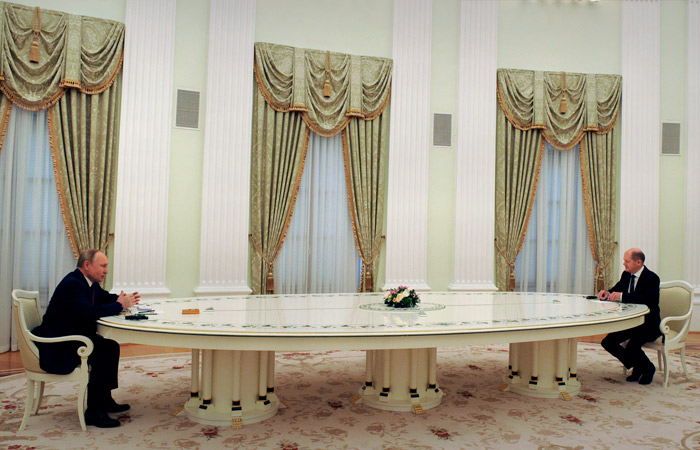 Переговоры Путина и Шольца продлились больше трех часов