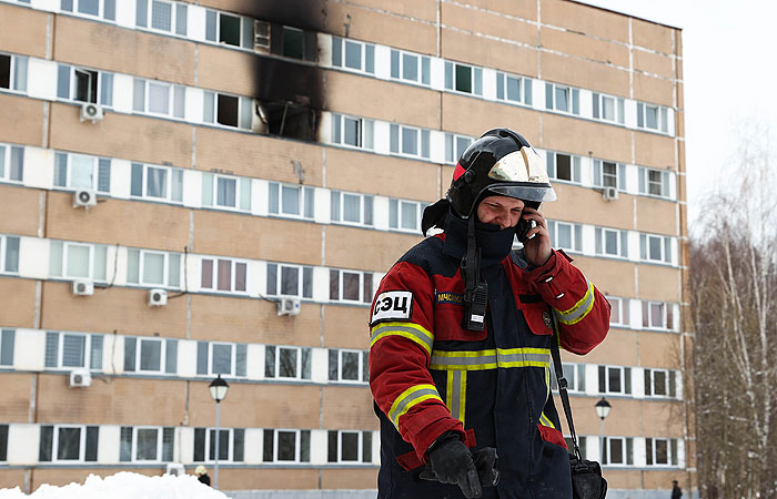 Пожар в одном из корпусов ЦКБ РАН потушен