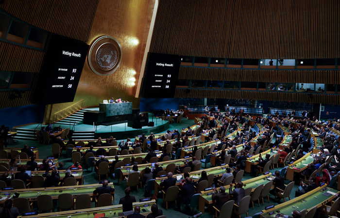 Генассамблея ООН проголосовала за приостановку членства России в СПЧ