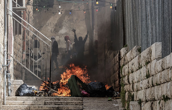 Столкновения израильской полиции с палестинцами произошли на Храмовой горе