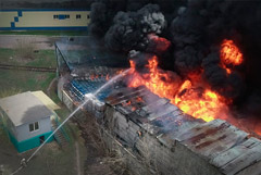 Ликвидировано открытое горение в промзоне нижегородского Дзержинска