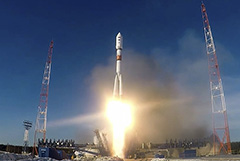 С космодрома "Плесецк" запущена ракета с военным спутником