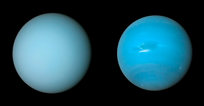 Ученые объяснили различие цветов Урана и Нептуна