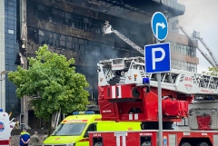 Пожар в московском бизнес-центре "Гранд Сетунь Плаза" потушен