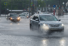 Более четверти месячной нормы осадков выпало в Москве за несколько часов
