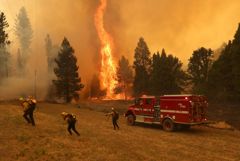 Пожар охватил почти 40 кв. км леса в Калифорнии
