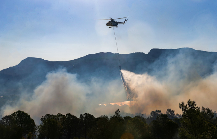 В Турции более тысячи человек эвакуировали из-за сильного природного пожара