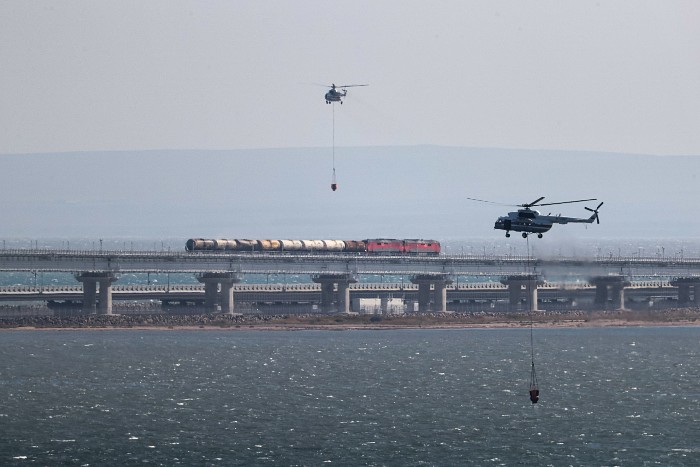 Началось обследование и восстановление ж/д-инфраструктуры на Крымском мосту