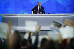 Дата большой пресс-конференции Путина будет зависеть от даты Послания Федеральному Собранию
