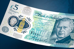 В Великобритании представили первые банкноты с портретом Карла III