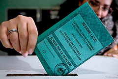 В Италии коалиция правых партий лидирует на региональных выборах в двух ключевых областях