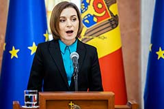 Санду назвала целью Молдавии вступление в ЕС до 2030 года